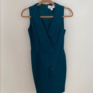 Teal knee length dress